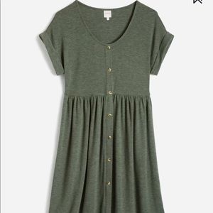 Kaileigh Green baby doll dress